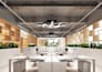 design modern office interior and commercial workplace spaces